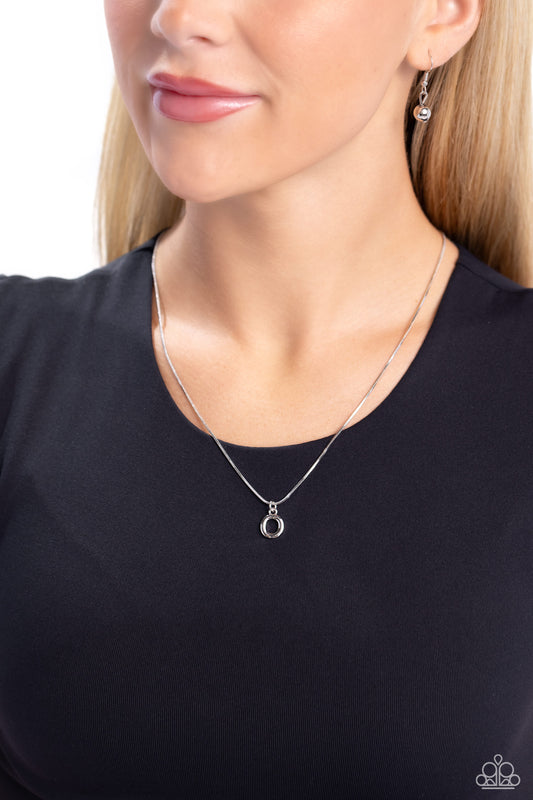 Seize the Initial - Silver O Necklace - Jewelry by Bretta