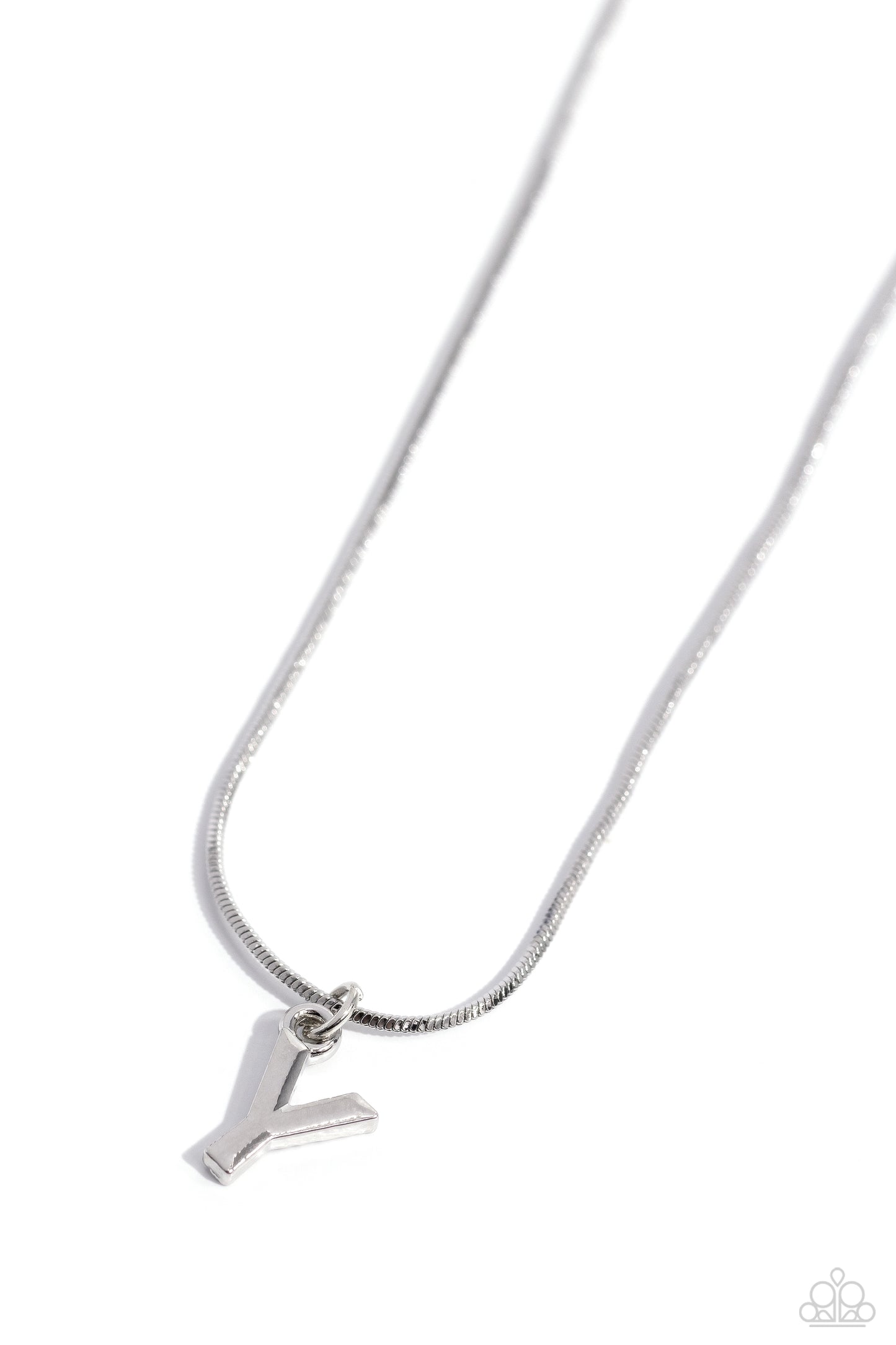 Seize the Initial Silver - Y Necklace - Jewelry by Bretta