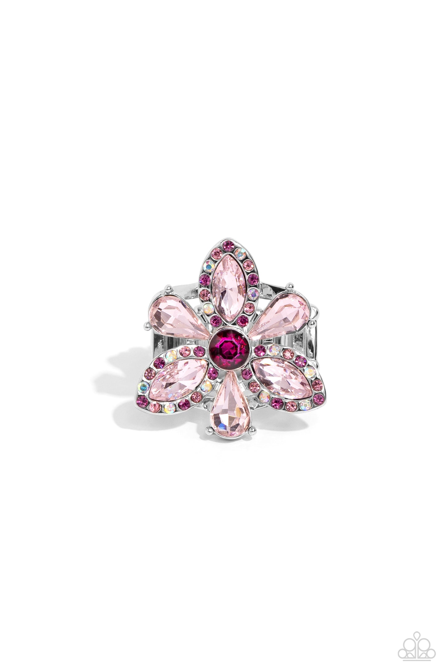 Blazing Blooms Pink Ring - Jewelry by Bretta
