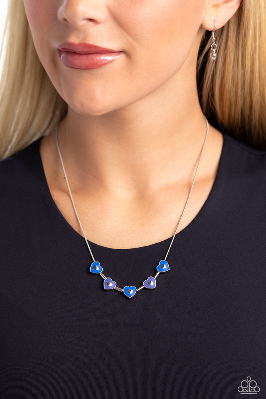 ECLECTIC Heart Blue Necklace - Jewelry by Bretta