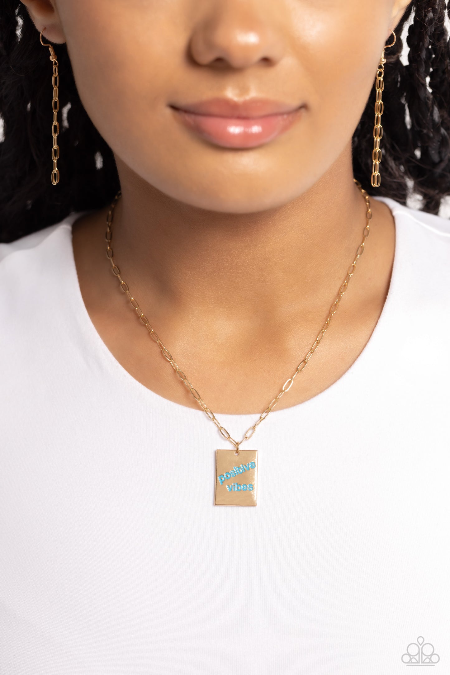 Optimistic Vibes Blue Necklace- Jewelry  by Bretta