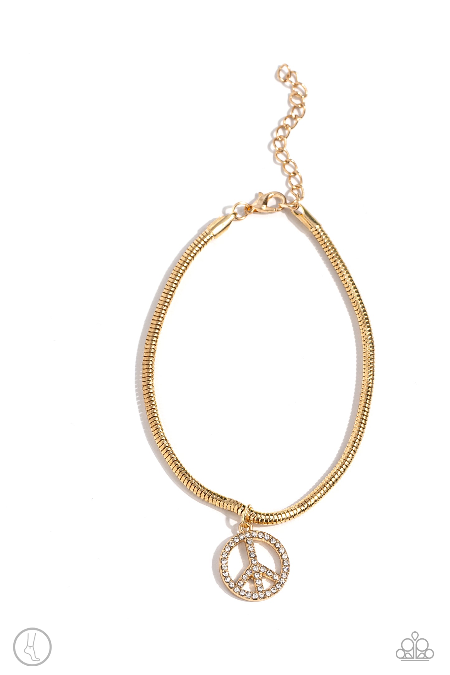 Pampered Peacemaker Gold Anklet - Jewelry by Bretta