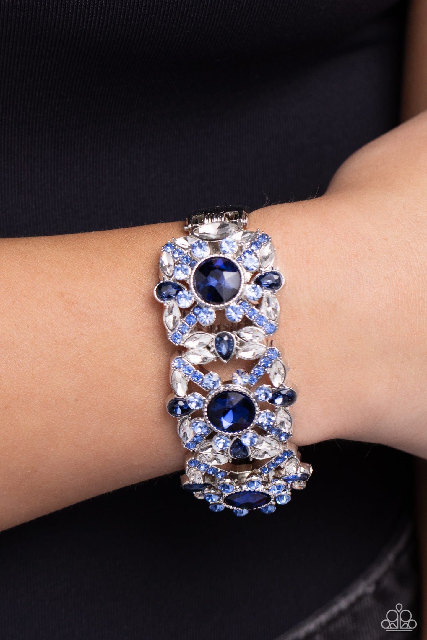 Shimmering Solo Blue Bracelet - Jewelry by Bretta