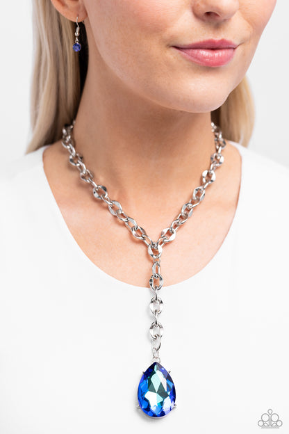 Benevolent Bling Blue Necklace - Jewelry by Bretta