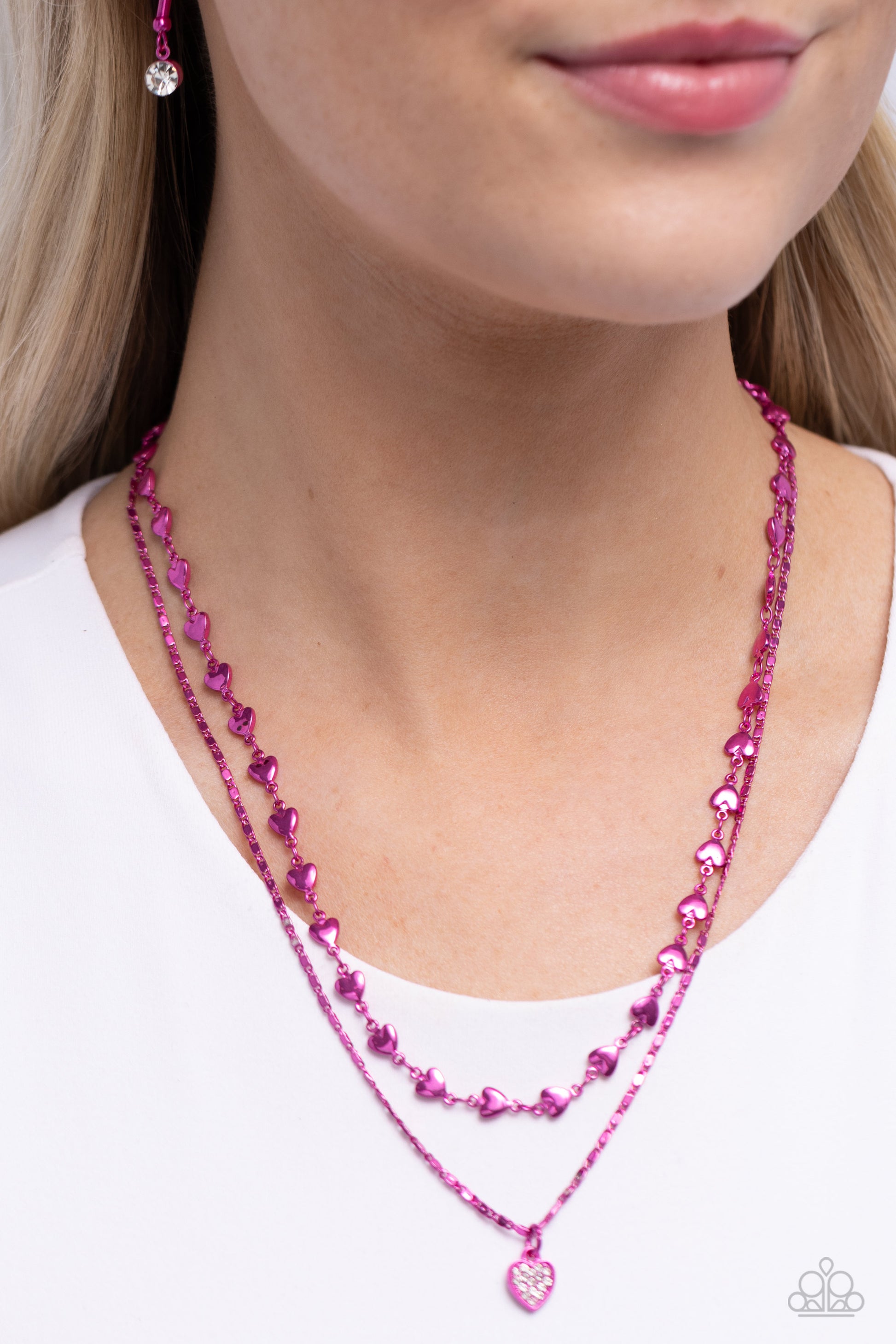 Cupid Combo Pink Necklace - Jewelry by Bretta