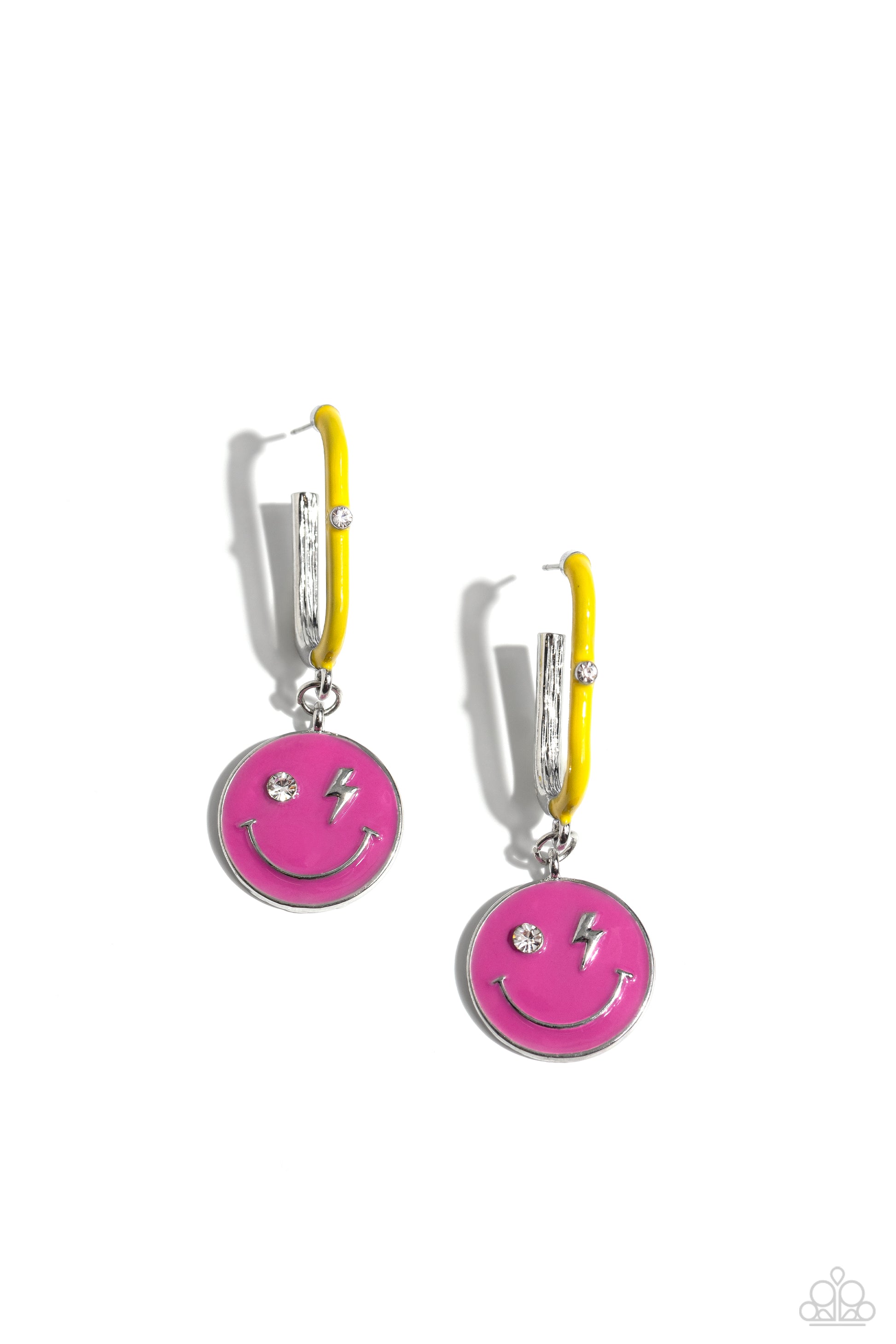 Personable Pizzazz Pink Earrings - Jewelry by Bretta