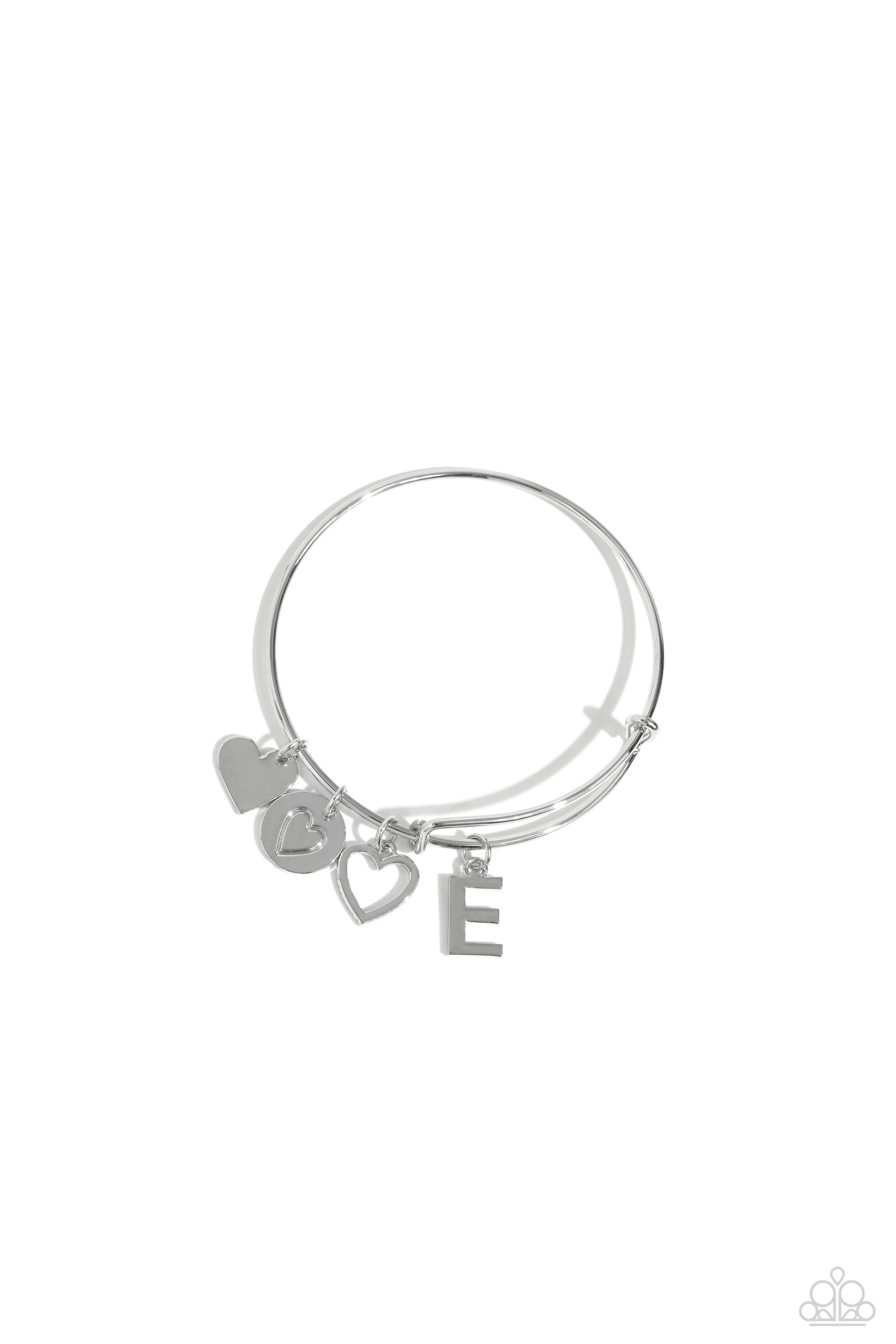 Making It INITIAL Silver - E Bracelet - Jewelry by Bretta