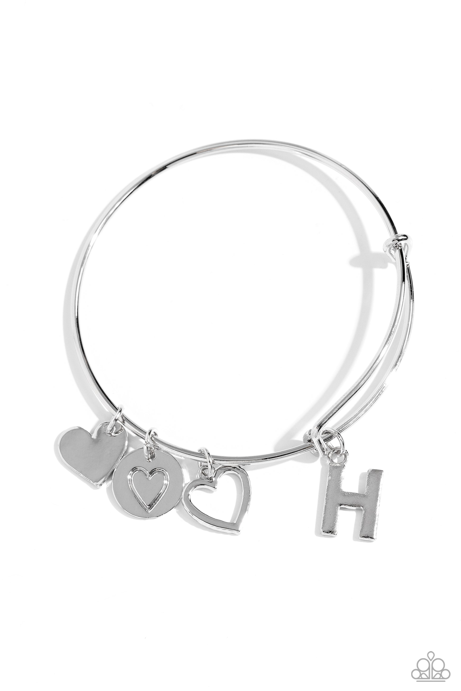 Making It INITIAL - Silver - H Bracelet - Jewelry by Bretta