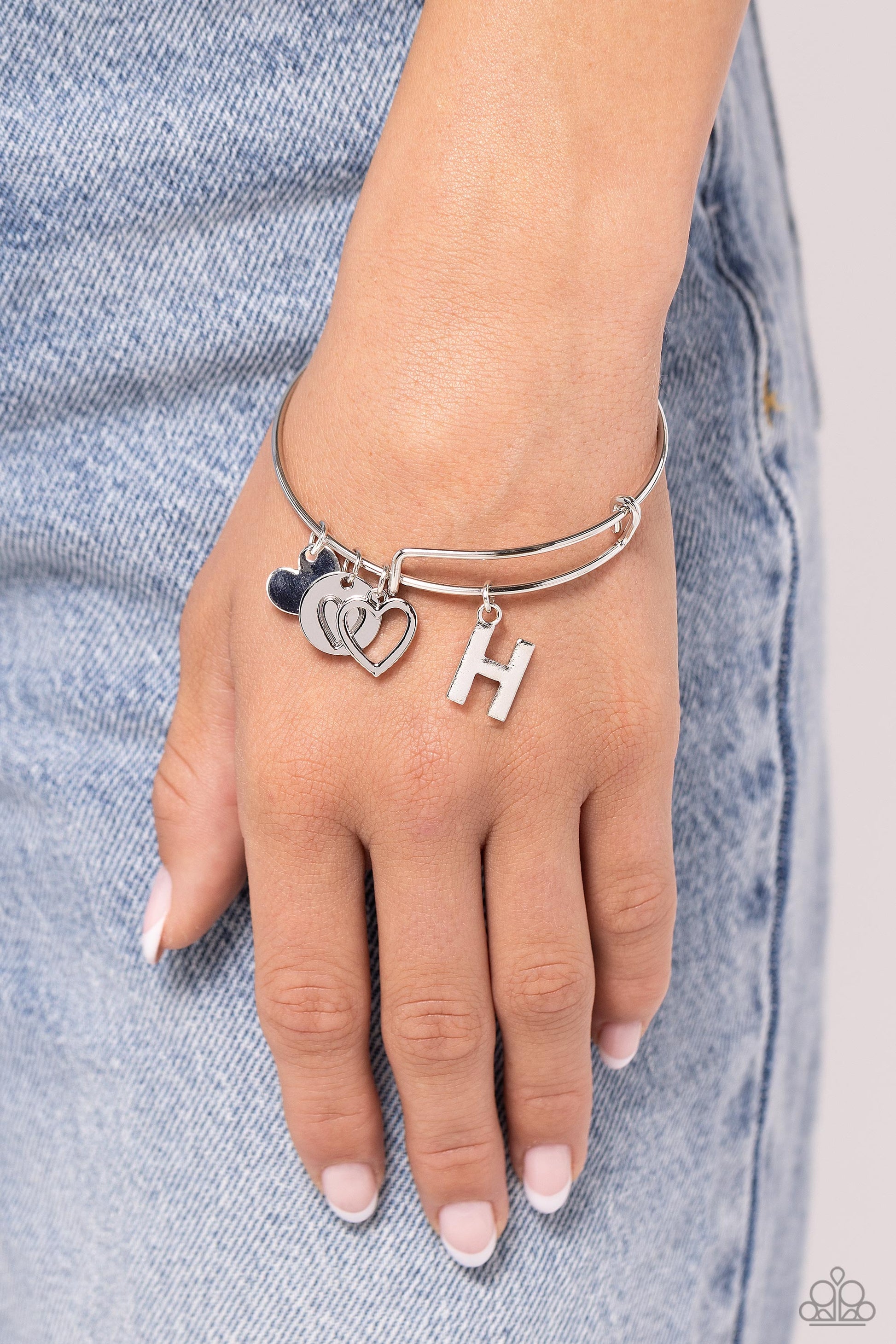 Making It INITIAL - Silver - H Bracelet - Jewelry by Bretta