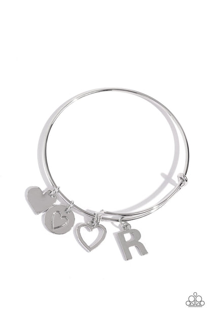 Making It INITIAL - Silver - R Bracelet - Jewelry by Bretta