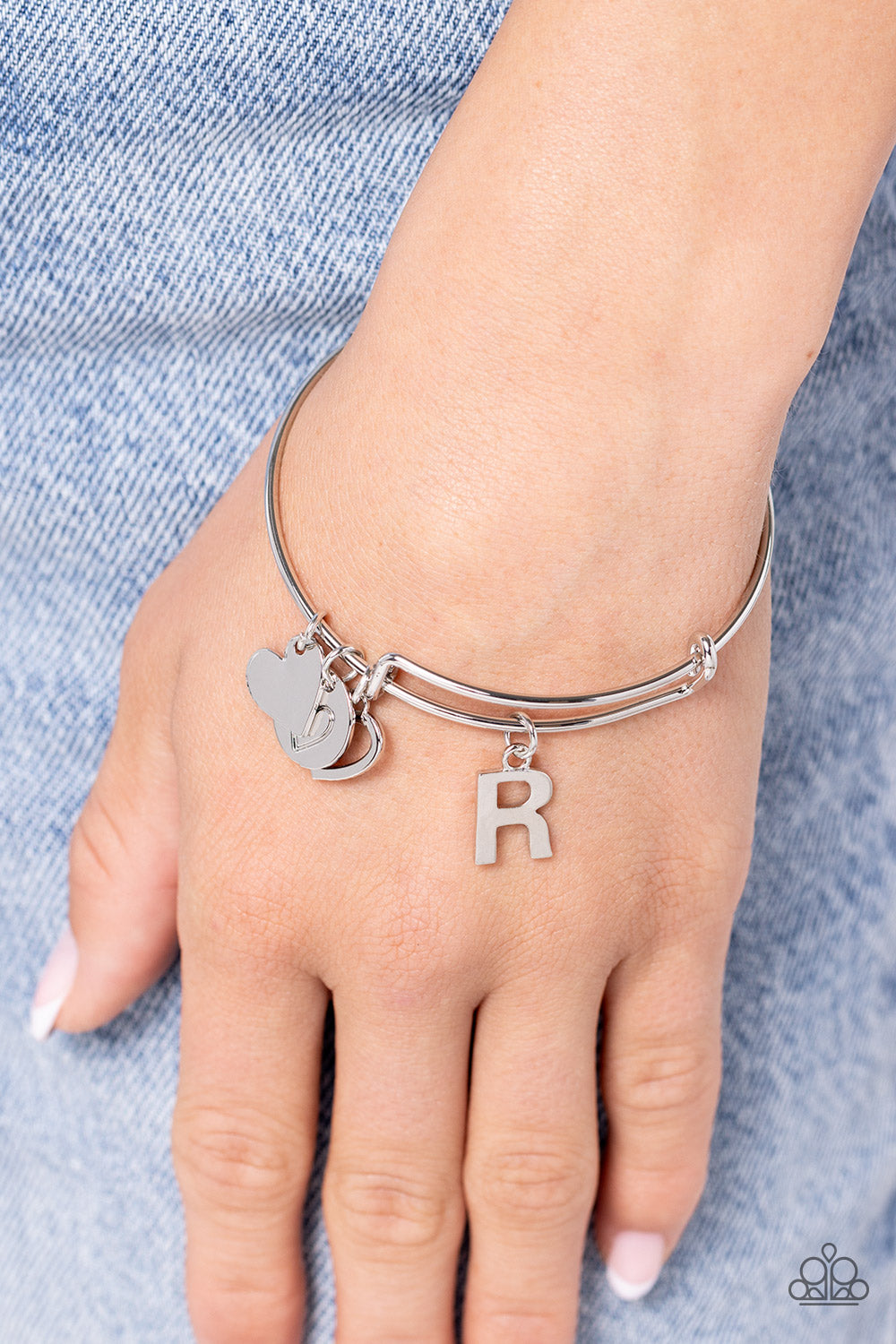 Making It INITIAL - Silver - R Bracelet - Jewelry by Bretta