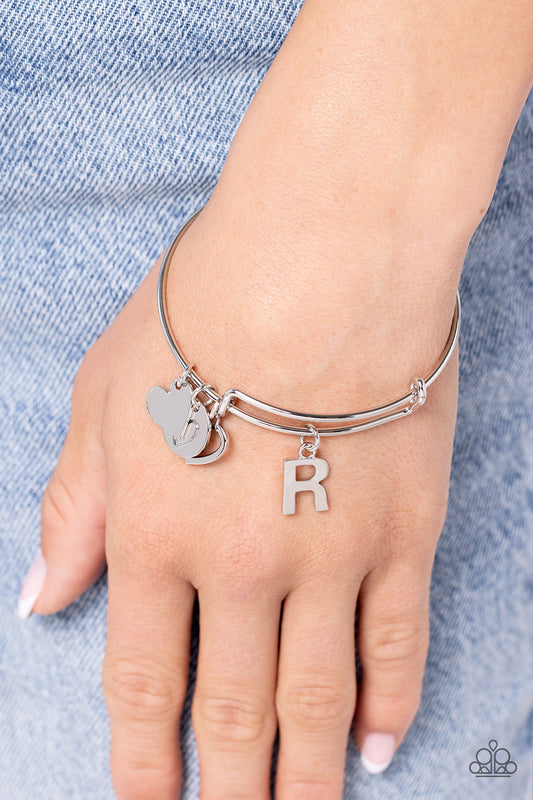 Making It INITIAL - Silver - R Bracelet - Jewelry by Bretta