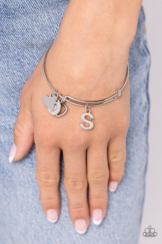 Making It INITIAL - Silver - S Bracelet - Jewelry by Bretta