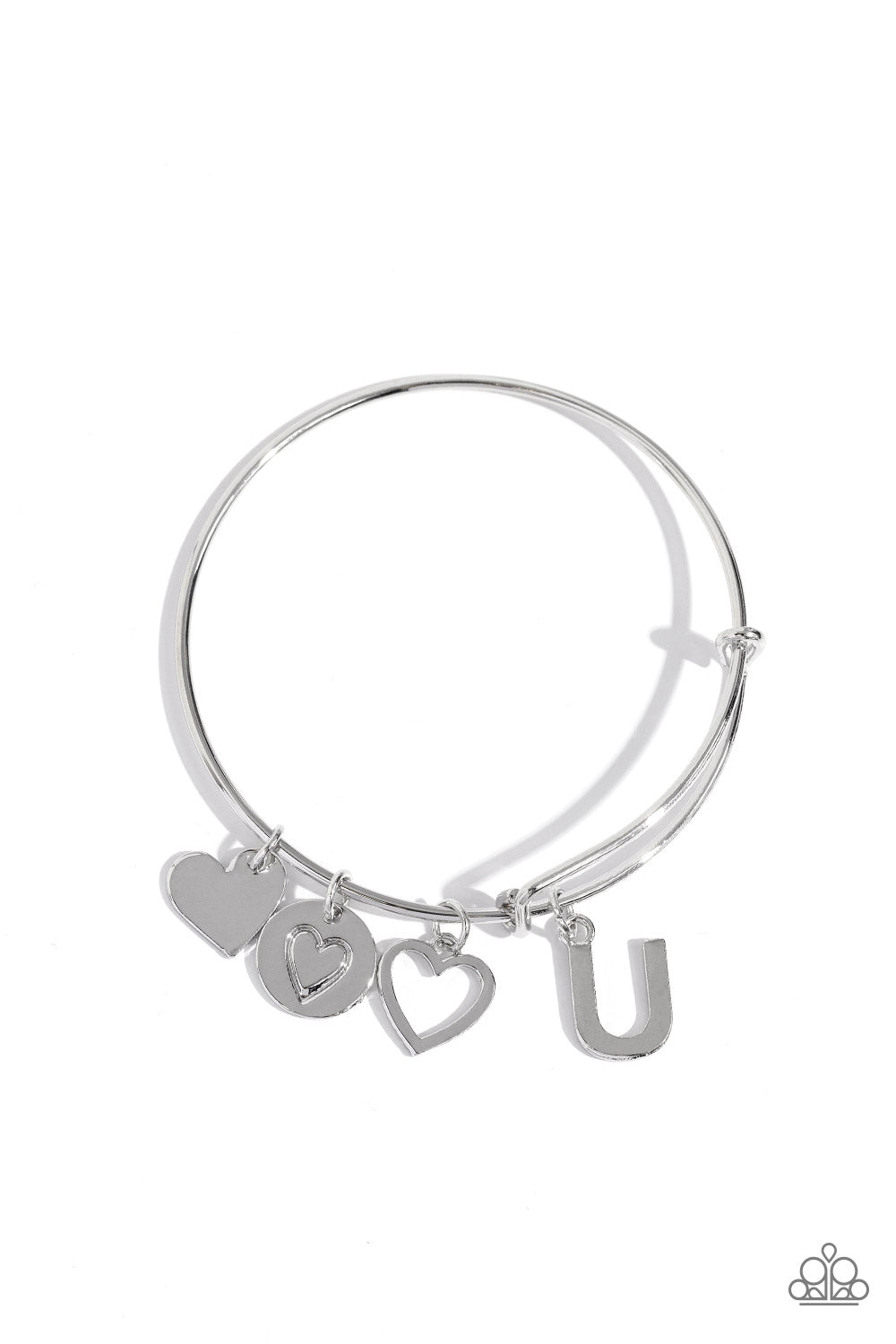 Making It INITIAL - Silver - U Bracelet - Jewelry by Bretta