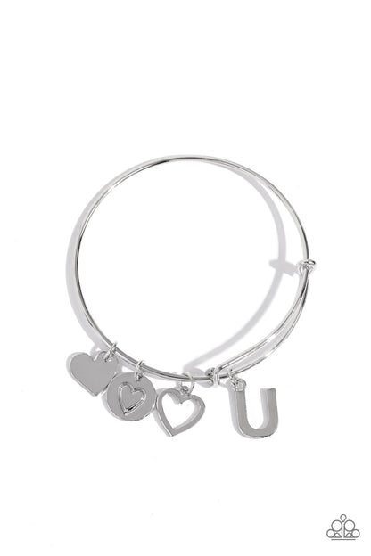 Making It INITIAL - Silver - U Bracelet - Jewelry by Bretta