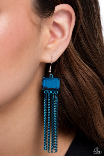 Dreaming Of TASSELS Blue Earrings - Jewelry by Bretta