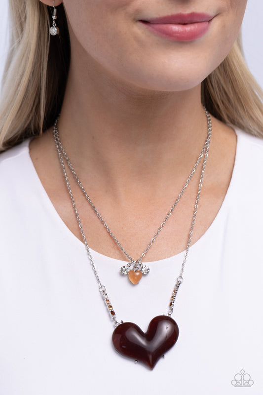 Heart-Racing Recognition Brown Necklace - Jewelry by Bretta
