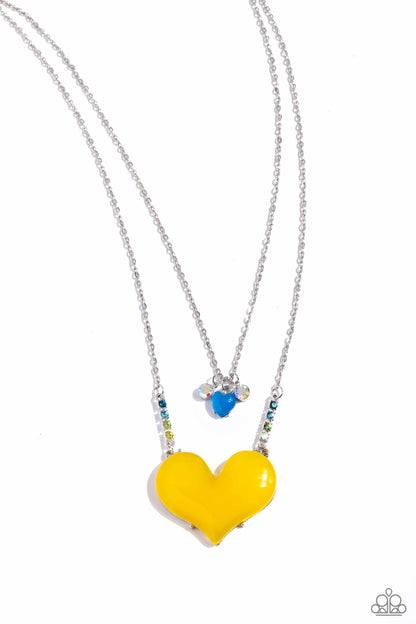 Heart-Racing Recognition Yellow Necklace - Jewelry by Bretta