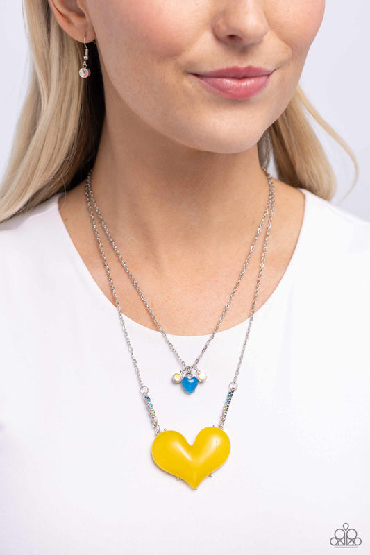 Heart-Racing Recognition Yellow Necklace - Jewelry by Bretta