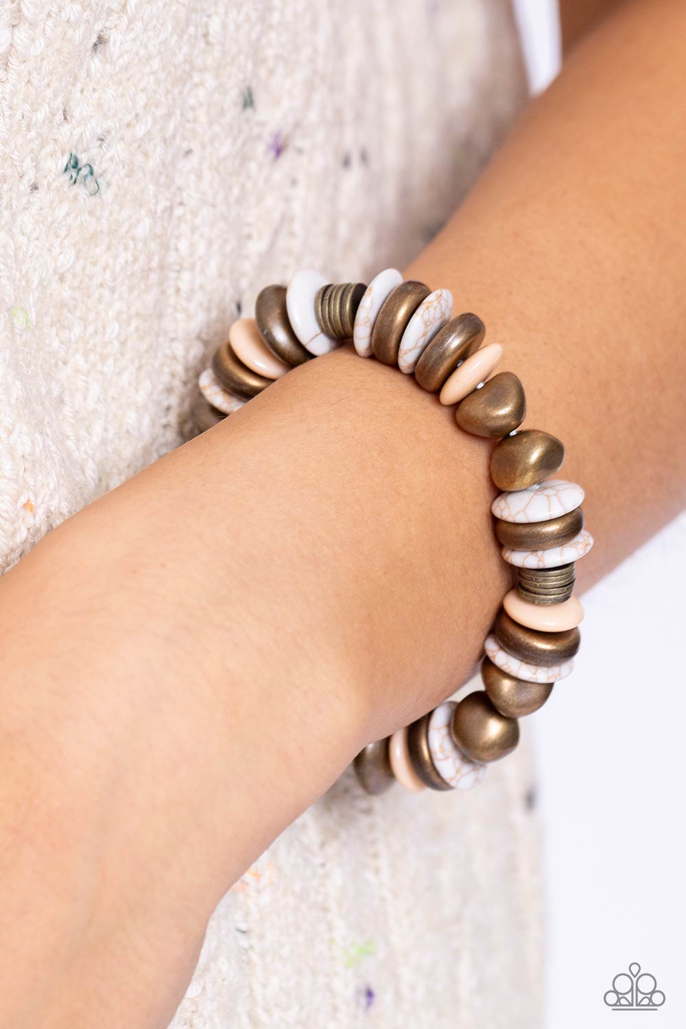 Harmoniously High-End Brass Bracelet - Jewelry by Bretta