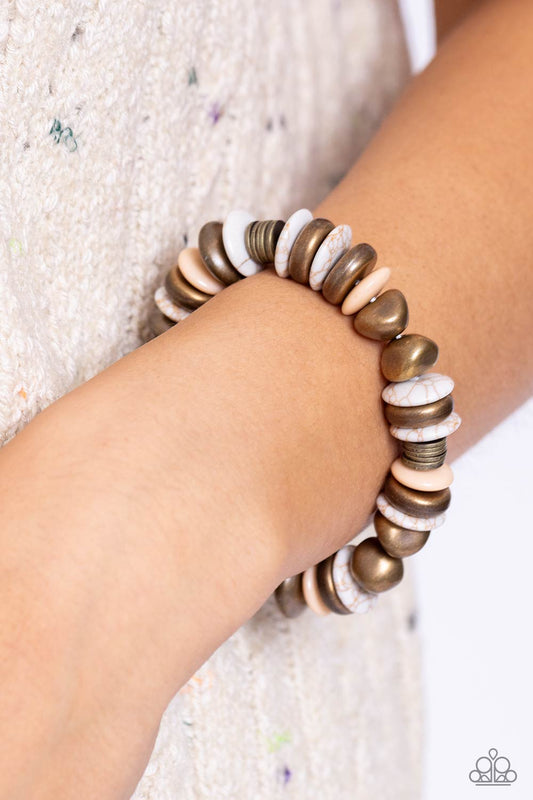 Harmoniously High-End Brass Bracelet - Jewelry by Bretta