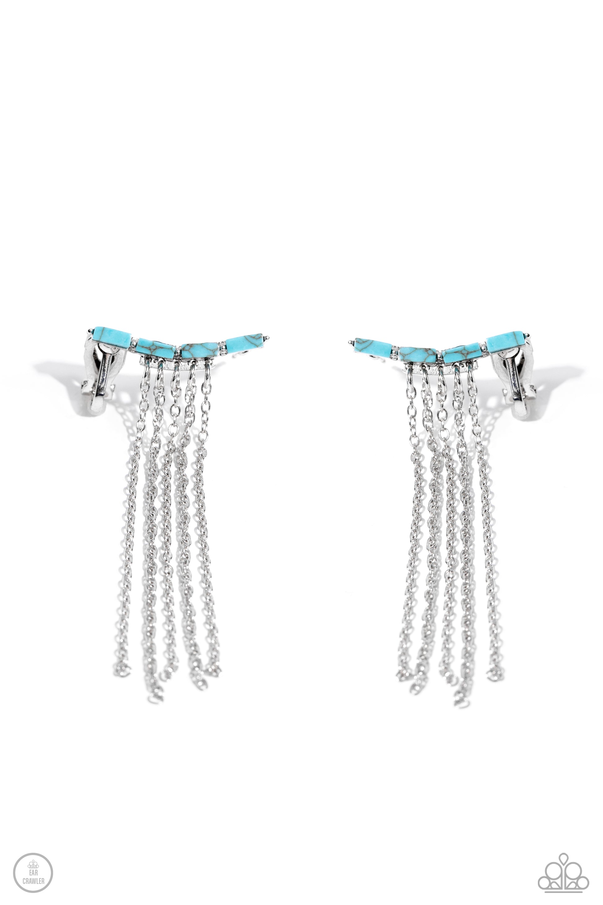 Fault Line Fringe Blue Earrings - Jewelry by Bretta