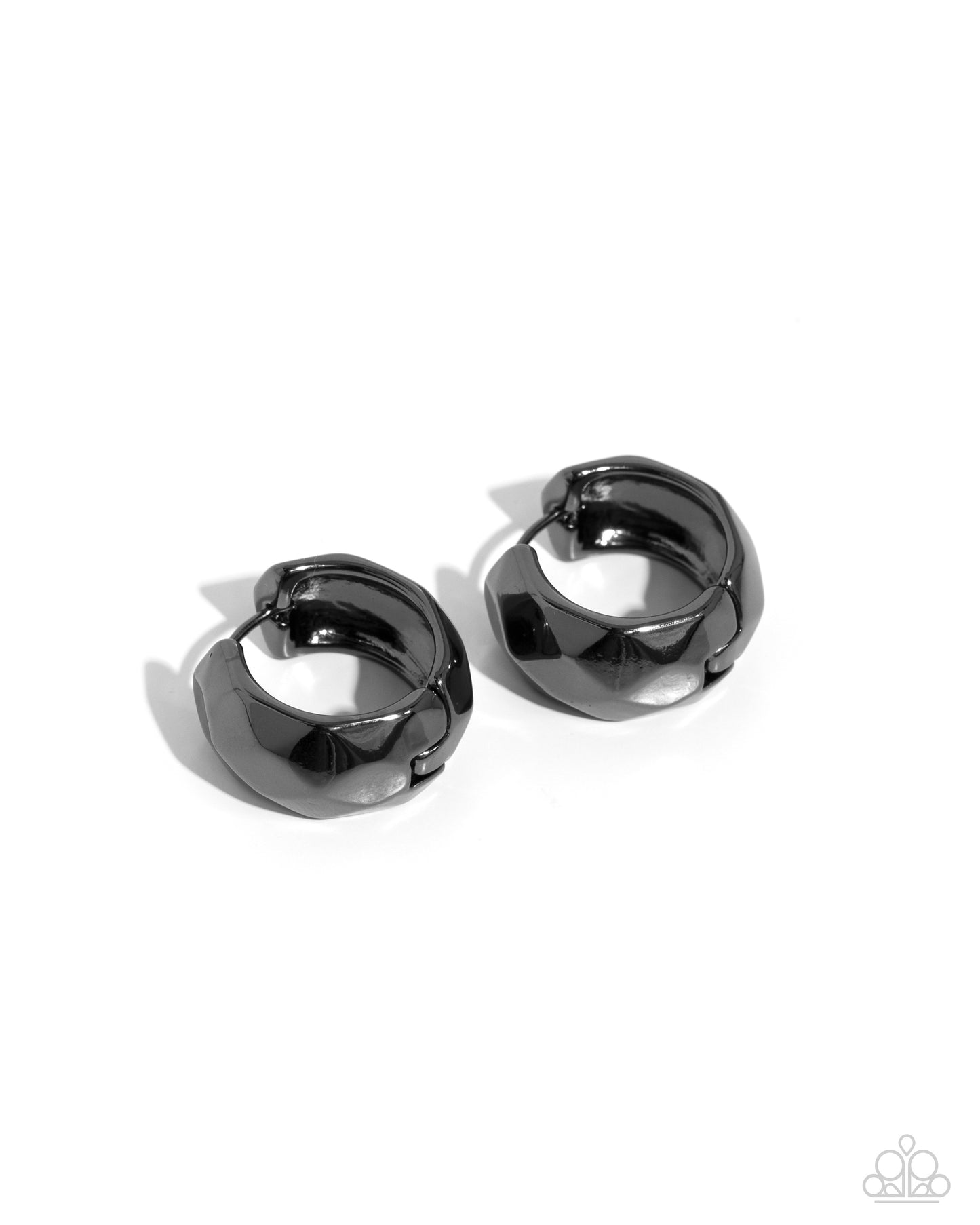 Patterned Past Black Hoop Earrings - Jewelry by Bretta