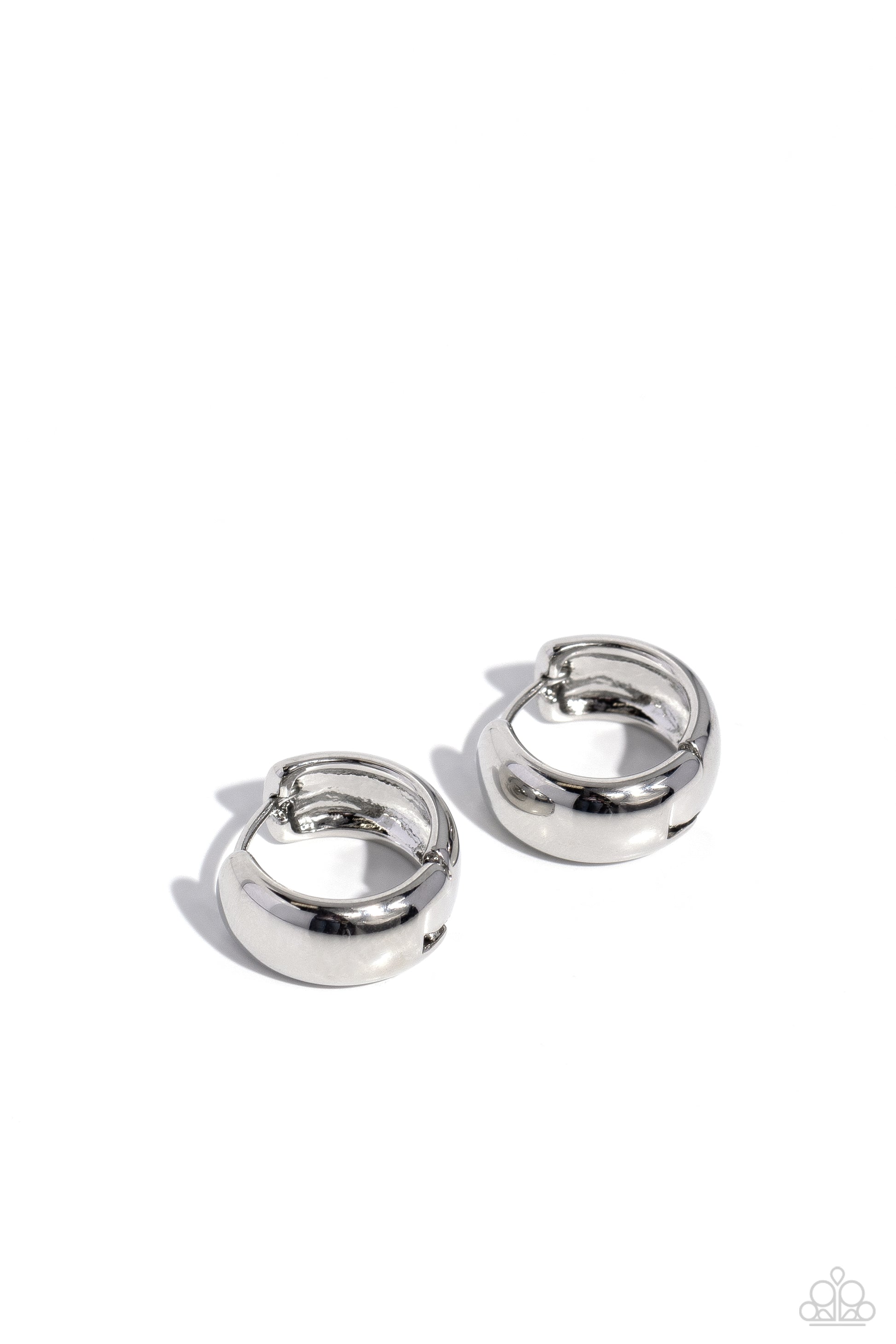 Hinged Halftime Silver Earrings - Jewelry by Bretta