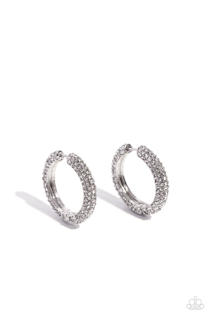 Glowing Praise White Earrings = Jewelry by Bretta