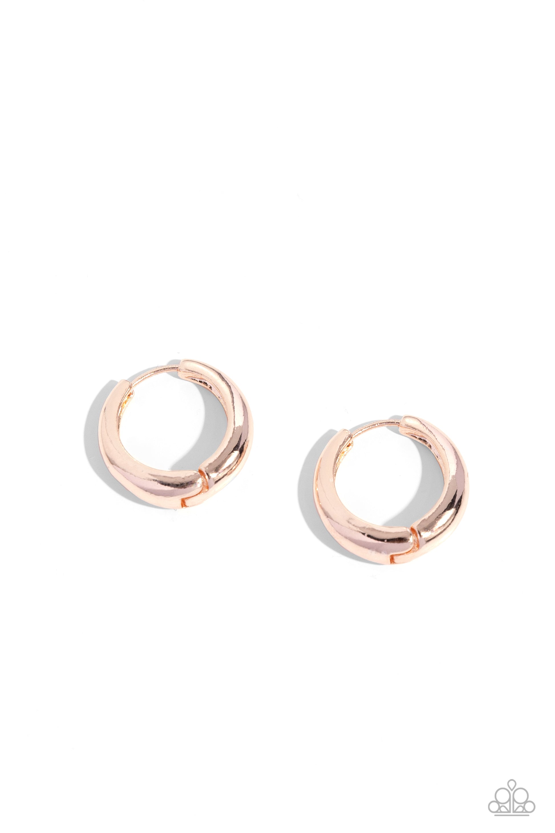 Streamlined Status Rose Gold Hoop Earrings - Jewelry by Bretta