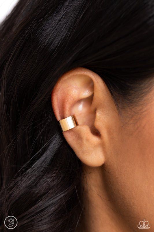 Seize the Chicness Gold Ear Cuff - Jewelry by Bretta