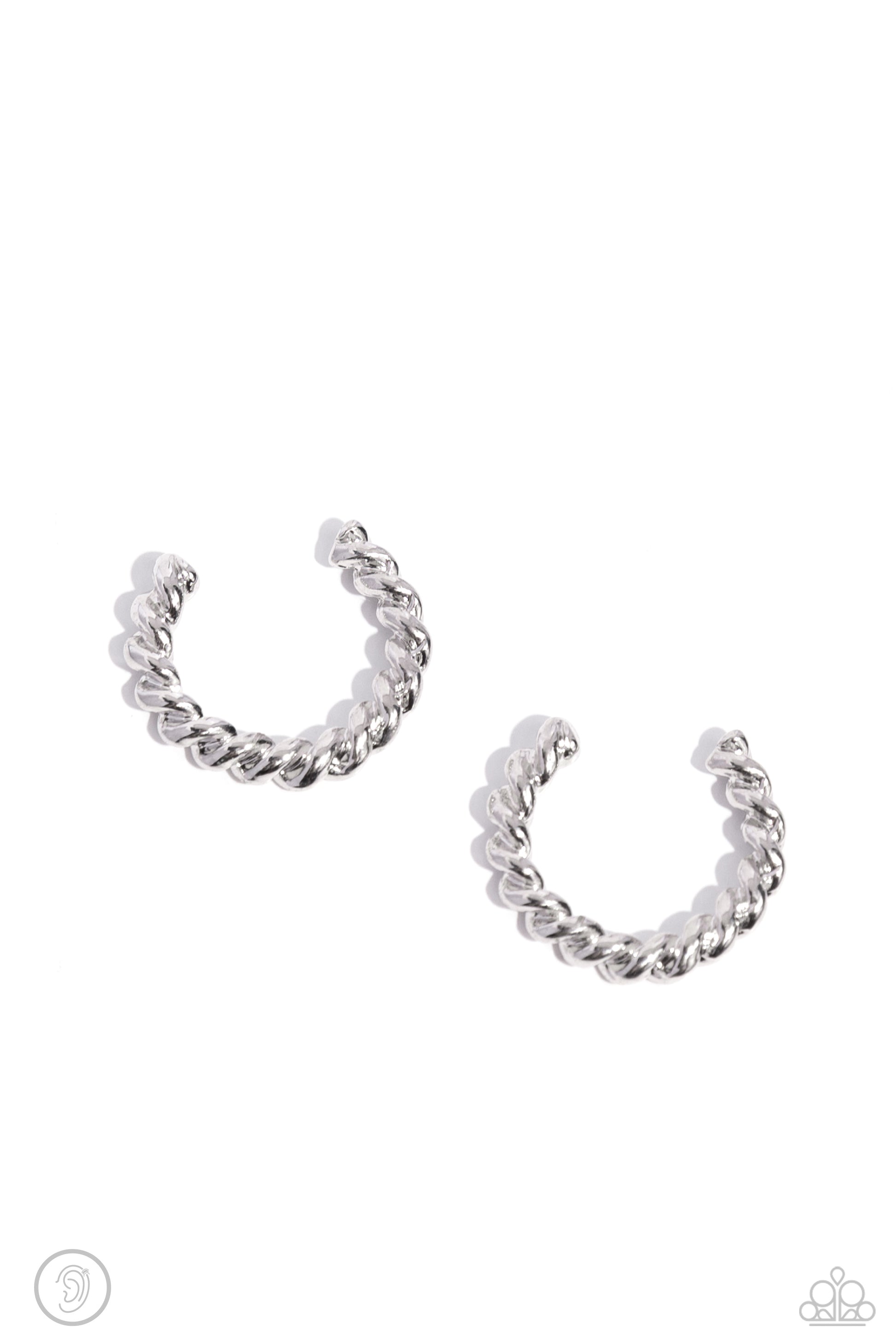 Twisted Travel Silver Ear Cuff - Jewelry by Bretta