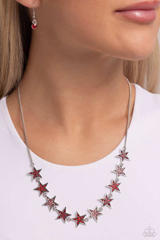 Star Quality Sensation Red Star Necklace - Jewelry by Bretta