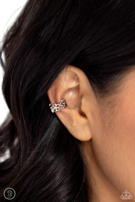 Daisy Debut Silver Ear Cuff Earrings - Jewelry by Bretta