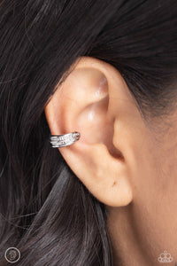 Serrated Season White Rhinestone Ear Cuff - Jewelry by Bretta