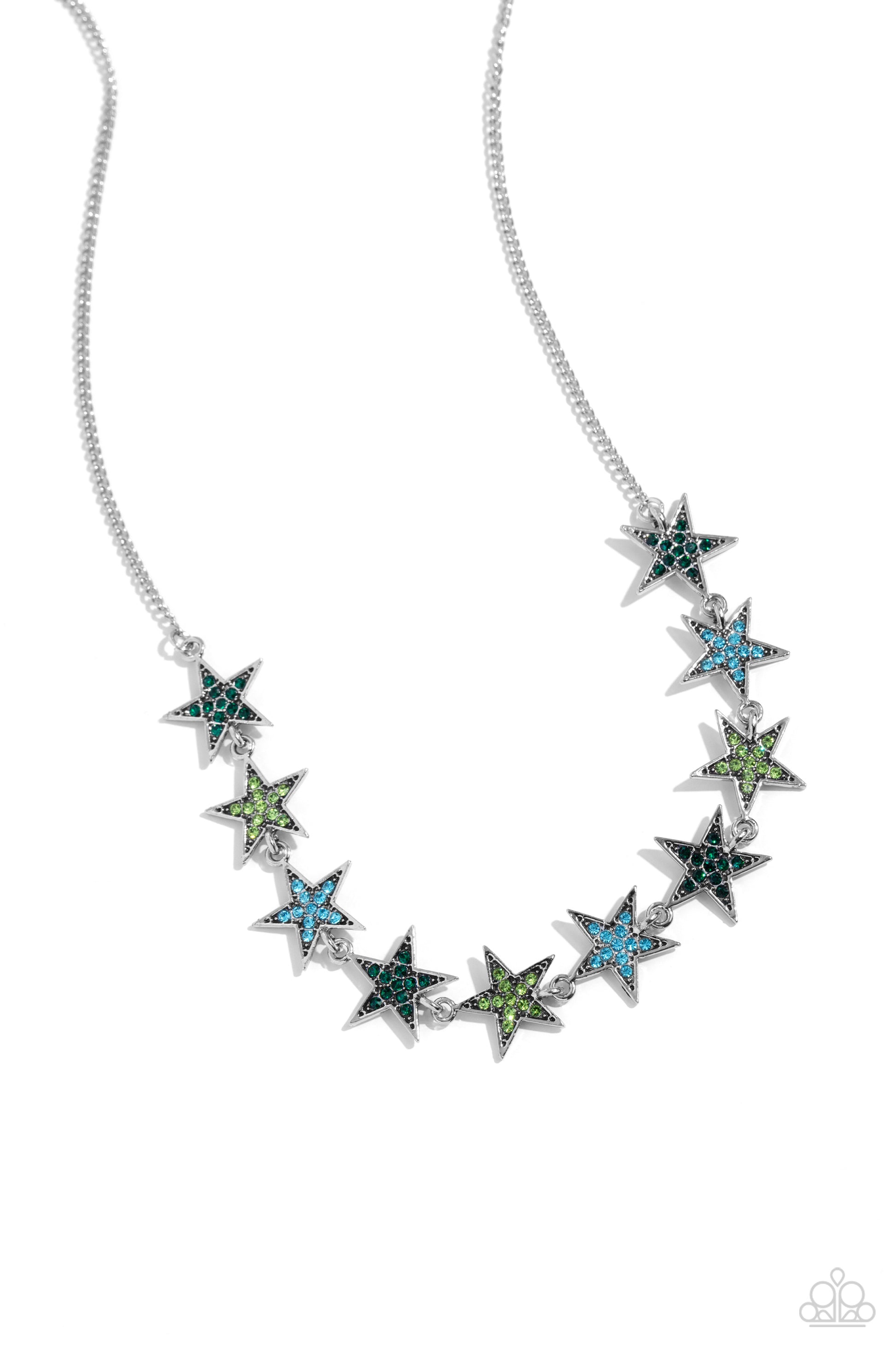 Star Quality Sensation Green Necklace - Jewelry by Bretta