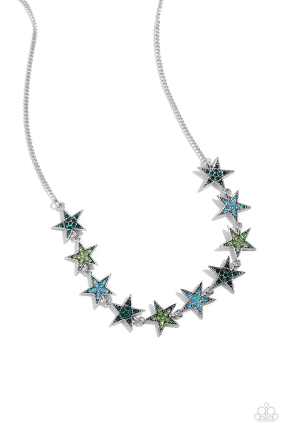 Star Quality Sensation Green Necklace - Jewelry by Bretta