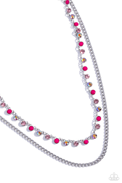 Delicate Dame Pink Necklace - Jewelry by Bretta