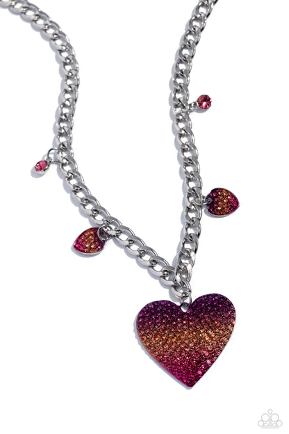 For the Most HEART Pink Heart Necklace - Jewelry by Bretta