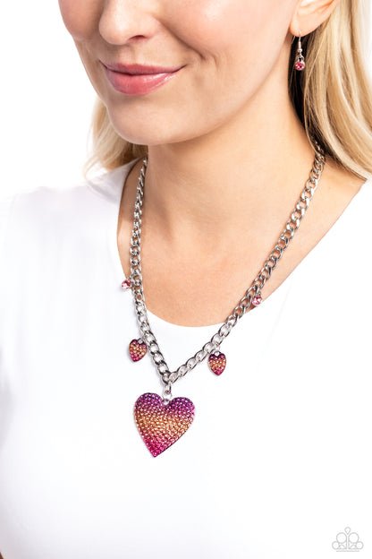 For the Most HEART Pink Heart Necklace - Jewelry by Bretta