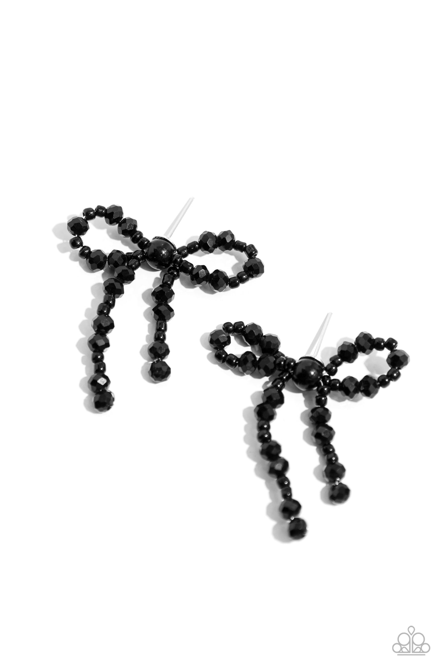 The BOW Must Go On Black Earrings - Jewelry by Bretta