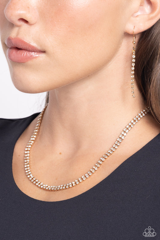 Dazzling Declaration Gold Necklace - Jewelry by Bretta