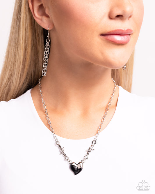 Trendy Tribute Black Heart Necklace - Jewelry by Bretta