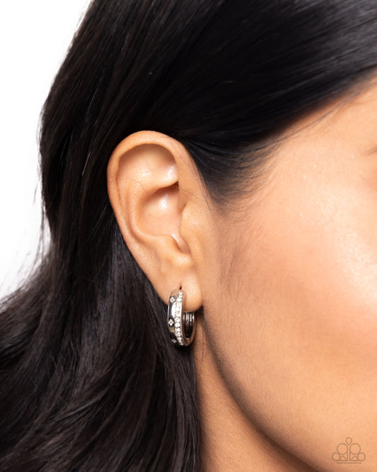 Perceptive Polish White Hoop Earrings - Jewelry by Bretta