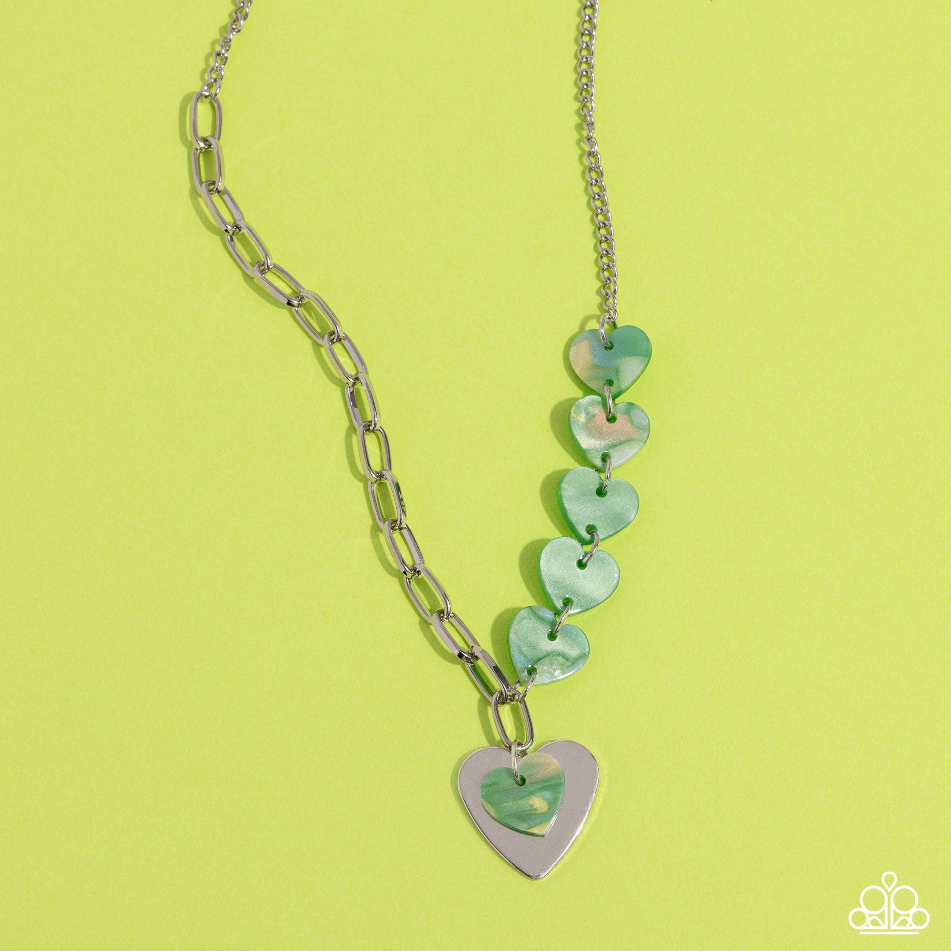 HEART Of The Movement Green Necklace - Jewelry by Bretta