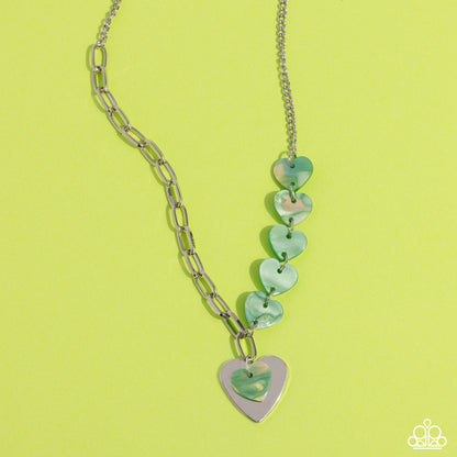 HEART Of The Movement Green Necklace - Jewelry by Bretta