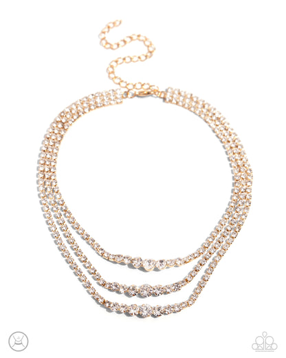 Dynamite Debut Gold Necklace - Jewelry by Bretta
