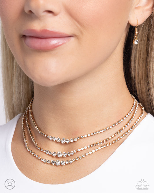 Dynamite Debut Gold Necklace - Jewelry by Bretta