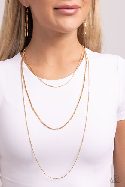 Layer Lockdown Gold Necklace - Jewelry by Bretta