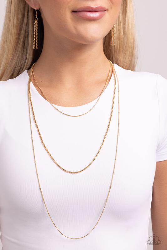 Layer Lockdown Gold Necklace - Jewelry by Bretta